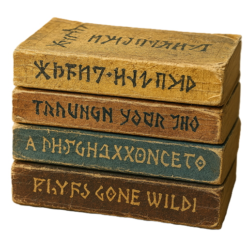 Stack of fantasy books